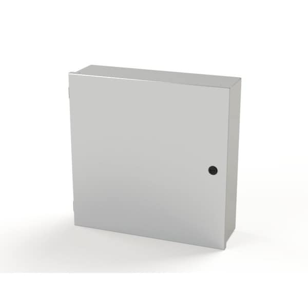 1/4 Turn Latch Electrical Enclosures, 20 in H, 6 in D, 20 in W, NEMA 1, Carbon Steel